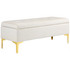 Klupa s prostorom za odlaganje 120 × 44 × 44,5 cm, bež