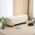 Klupa s prostorom za odlaganje 111 × 44 × 44,5 cm, krem bijela