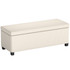 Klupa s prostorom za odlaganje 112 × 42 × 40 cm, bež
