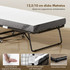 Sklopivi krevet za goste 200 × 80 × 42,5 cm, bijelo-crni