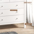 Komoda s 5 ladica 79 × 39,5 × 80,5 cm, bijela