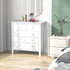 Komoda s 5 ladica 79 × 39,5 × 80,5 cm, bijela