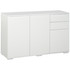 Komoda s 2 ladice i push-click otvaranjem 117 × 36 × 74 cm, bijela