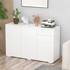 Komoda s 2 ladice i push-click otvaranjem 117 × 36 × 74 cm, bijela