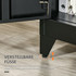 Metalni ormar s lamelnim vratima 75 × 33 × 110 cm, crni