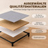 Komoda s 4 tekstilne ladice 42 × 32 × 80 cm, siva/crna