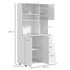Kuhinjski ormar s 3 ladice i 3 police 89 × 39,5 × 168 cm, bijeli