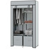 Tekstilni ormar za odjeću s 2 ladice 83 × 42,5 × 169,5 cm, svijetlosiva