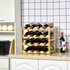 Polica za vino od bambusa za 16 boca 43 × 23,5 × 38 cm, prirodna