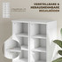 Set 2 police za CD-ove za 204 CD-a, 21 × 22,5 × 88,5 cm, bijele
