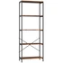 Polica za knjige s 5 nivoa 79 × 35 × 161 cm, rustikalno smeđa
