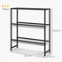 Polica za sanduke pića s 3 nivoa 103 × 33 × 113,5 cm, crna