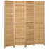 Paravan od bambusa s 4 panela 160 × 170 cm, prirodna boja