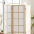 Sklopivi paravan s 3 panela 120 × 170 cm, boja drveta