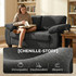 Dvosjed sofa od šenila 156 cm, tamnosiva