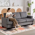 Trosjed sofa 213 × 82 × 90 cm, siva