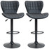 Set od 2 barske stolice u retro stilu, podesiva visina, crne