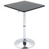 Barski stol podesive visine 60 × 60 × 69–91 cm, crni