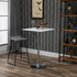 Barski stol podesive visine 69–91 cm, 60 × 60 cm, bijeli