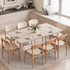 Trpezarijski stol za 8 osoba 180 × 90 × 76 cm, krem
