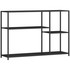 Konzolni stol s 4 nivoa 110 × 30 × 75 cm, crni