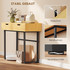 Konzolni stol s 2 ladice i metalnim okvirom 110 × 35 × 76,5 cm, natur