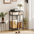 Konzolni stol s 3 police 55 × 33 × 85 cm, crni