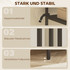 Konzolni stol s 3 police 55 × 33 × 85 cm, crni