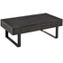 Klub stol s ladicom i otvorenom policom 110 × 60 × 40 cm, tamnosivi