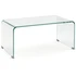 Klub stol od kaljenog stakla 80 × 45 × 35 cm, prozirni