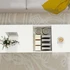 Klub stol s pomičnom pločom i spremnikom 110 × 52 × 36 cm, bijeli