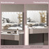 Hollywood ogledalo s 18 LED sijalica 80 × 14 × 62 cm, bijelo