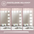 Stono kozmetičko ogledalo s LED svjetlom 62,5 × 14 × 52 cm, bijelo