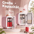 Mini frižider za kozmetiku 4 L, hlađenje i grijanje, roza