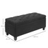Klupa s prostorom za odlaganje 100 × 40 × 44 cm, crna