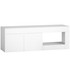 TV komoda s 2 vrata i otvorenom policom 140 × 40 × 48 cm, bijela