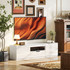 TV komoda s 3 pretinca i ladicom 160 × 38 × 43 cm, bijela