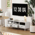 TV komoda s 3 otvorena pretinca i 3 ladice 140 × 34 × 45 cm, bijela