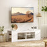 TV komoda sa 6 pretinaca 140 × 35 × 42,5 cm, bijela