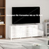 TV komoda s 2 ormarića i 2 ladice 180 × 40 × 66 cm, sjajna bijela
