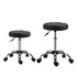 Set od 2 okretna tabure na točkićima, podesive visine 48–63 cm, crni