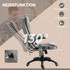 Kancelarijska stolica s masažom i grijanjem, podesiva, do 120 kg, siva