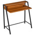 Radni stol s policom i otvorom za kablove 84 × 45 × 85 cm, orah i crna