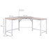 Ugaoni radni stol L-oblika 150 × 150 × 76 cm, boja drveta i bijela