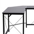Ugaoni radni stol L-oblika 150 × 150 × 76 cm, crni