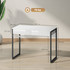 Radni stol s 2 ladice 100 × 50 × 75 cm, bijelo-crni
