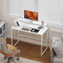 Sklopivi radni stol s postoljem za monitor 100 × 48 × 87,5 cm, bijeli