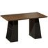 Radni stol s 4 otvorene police 140 × 78 × 75 cm, smeđe-crni