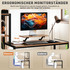 Radni stol s policom i postoljem za monitor 150 × 48 × 125 cm, braon