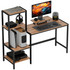 Radni stol s policom i postoljem za monitor 150 × 48 × 125 cm, braon